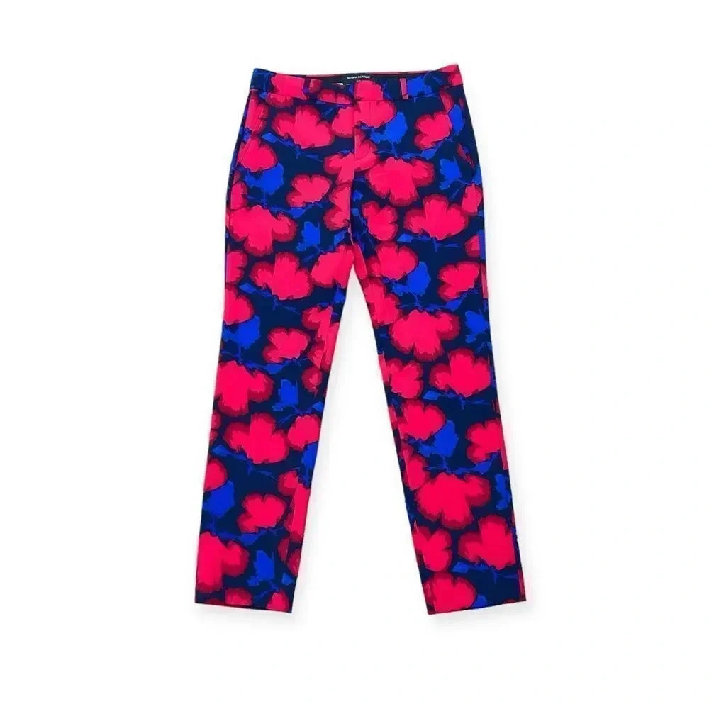 Banana Republic Floral Print Ryan Pants Size 4